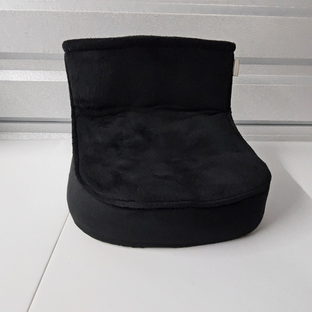 Brookstone Shiatsu Foot Massager and Warmer‎ with Heat Black Plush Cover 2-in-1